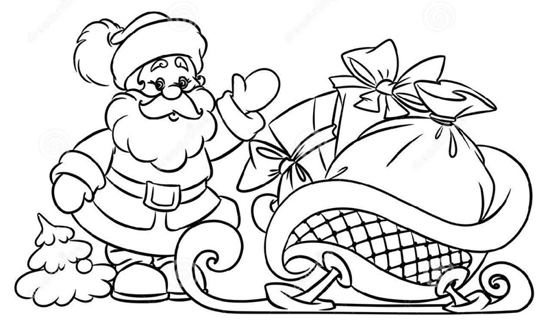 Desenhos de Natal para colorir e coloridos para imprimir