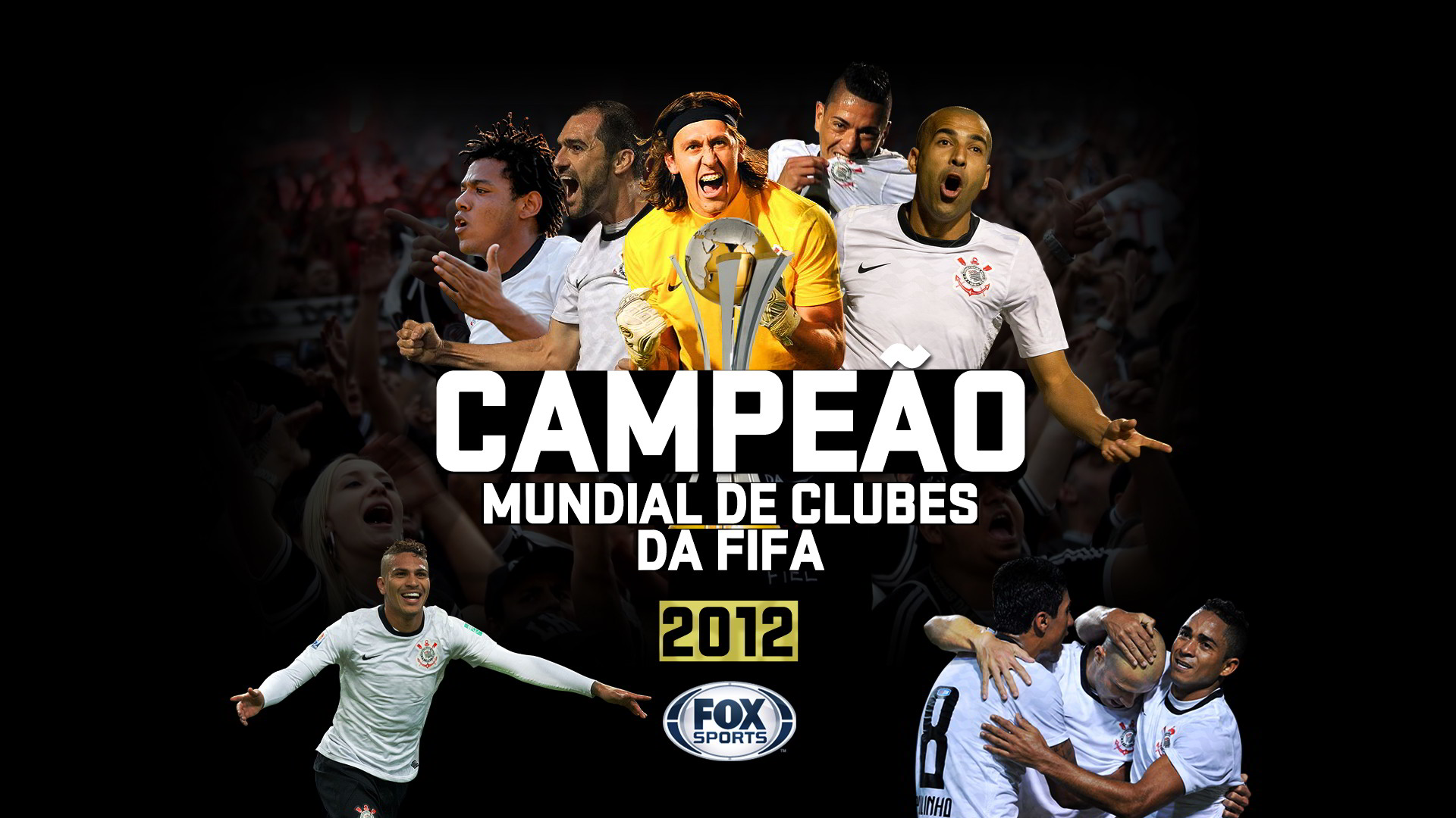 Pôster e faixa do Corinthians bicampeão mundial 2012 para imprimir